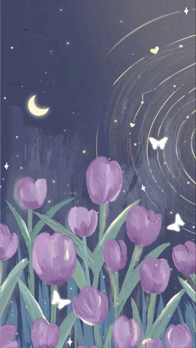 Hình nền điện thoại màu tím | Hoa violet, Hoa tulip, Ý tưởng