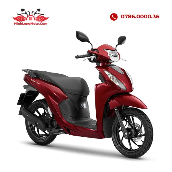Honda Vision 2026 Cao cấp Đỏ xám