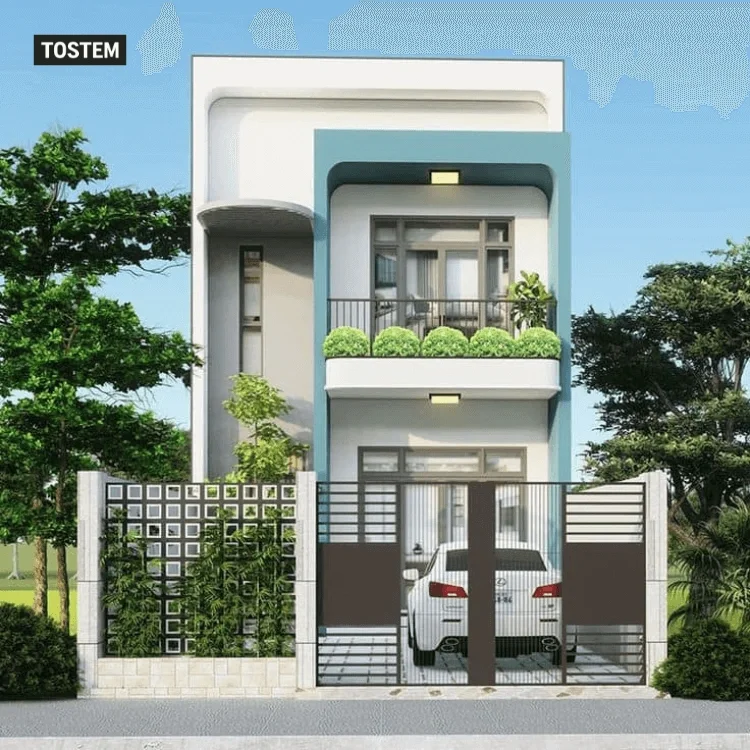 mẫu nhà ống 2 tầng đẹp nhất 2023
