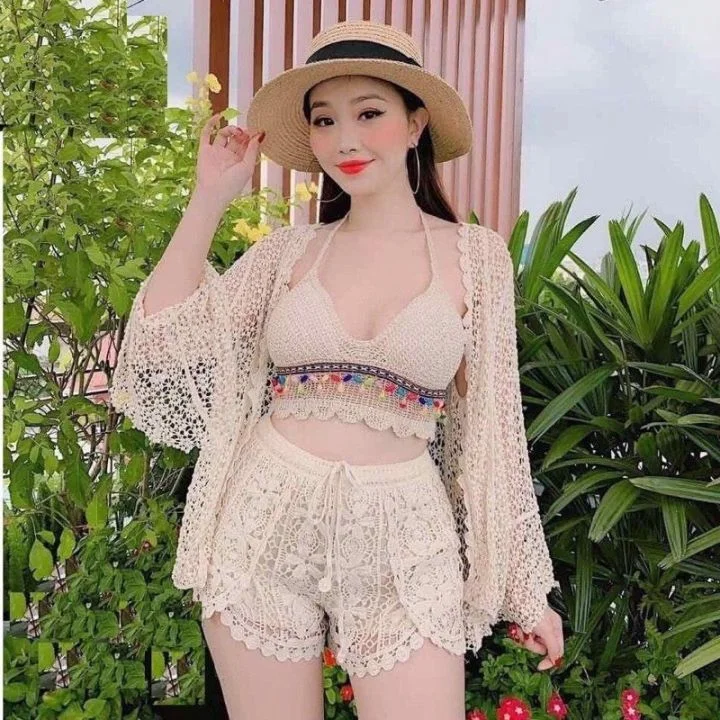 Sét Bikini Đi Biển 3 Món ( Có Bán Rời ) Bộ Đồ Bơi Đi Biển | Lazada Việt Nam