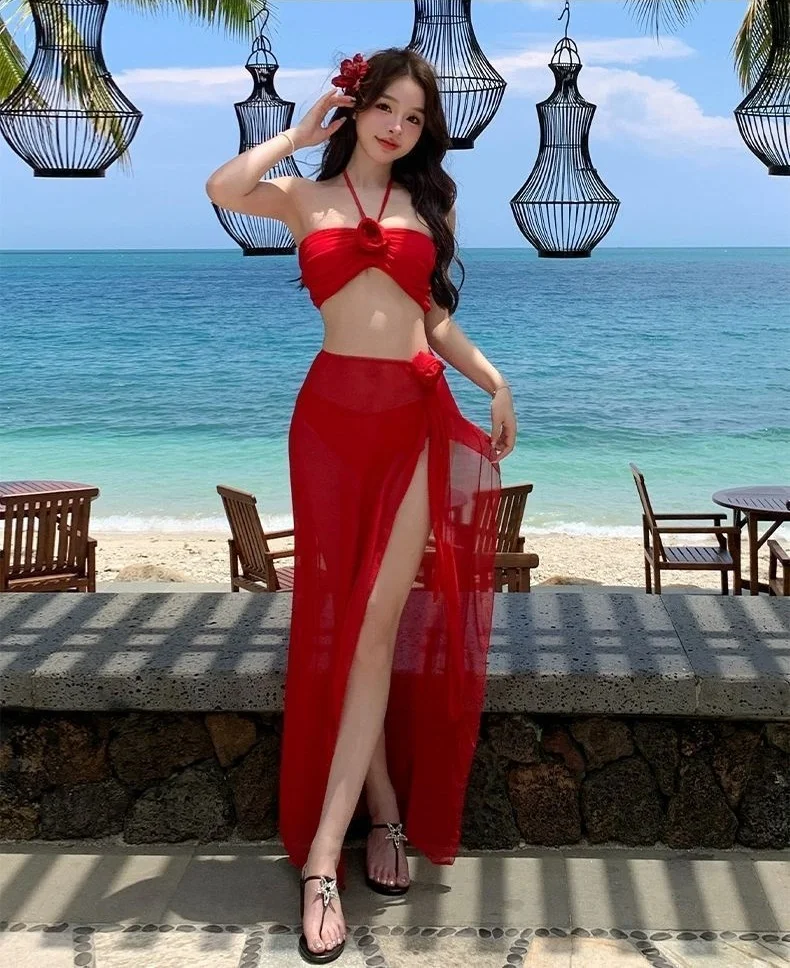 Set Bikini 3 Mảnh Đi Biển S2