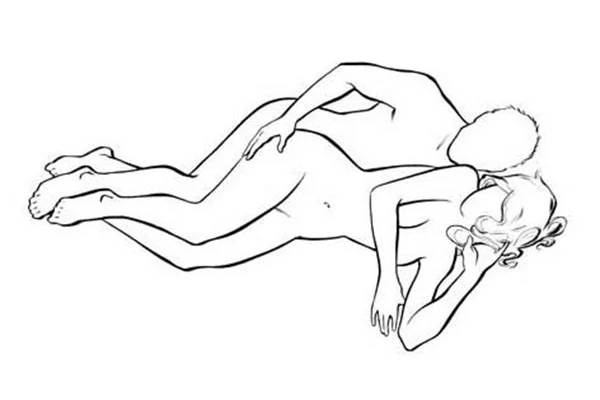 Tư thế quan hệ kiểu úp thìa nhẹ nhàng nhưng cũng đầy khoái cảm