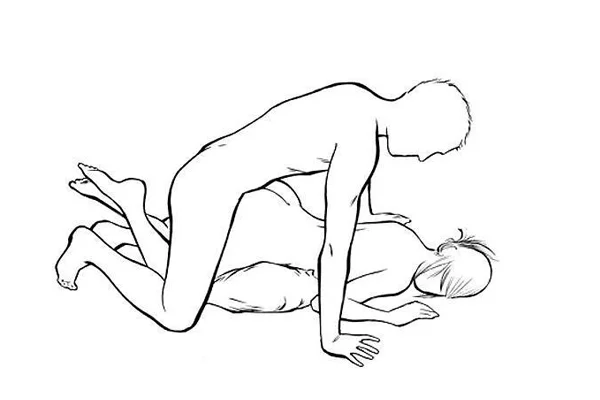 Tư thế úp thẳng được nhiều cặp đôi yêu thích