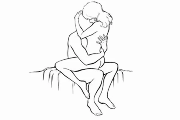 Tư thế ngồi đối mặt giúp cả hai không mất nhiều sức