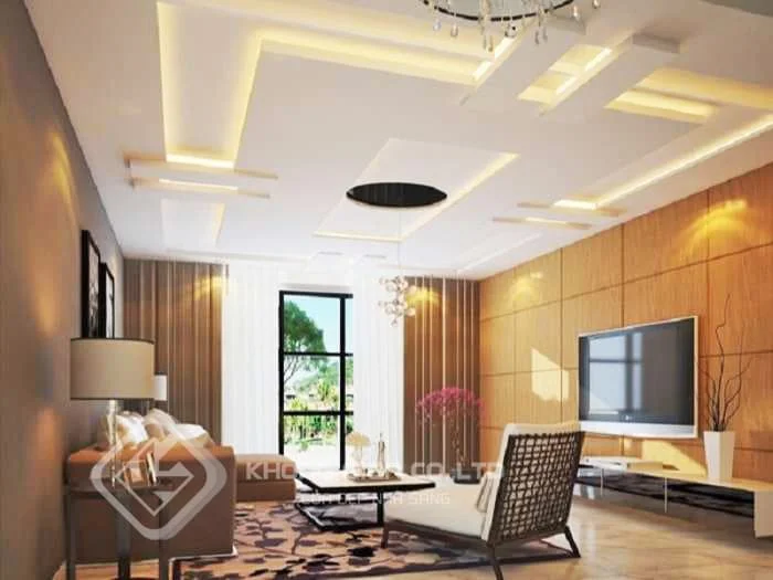 Mẫu trần thạch cao phòng khách đẹp có nhiều ưu điểm vượt trội