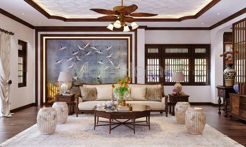 Trần thạch cao phòng khách (6)