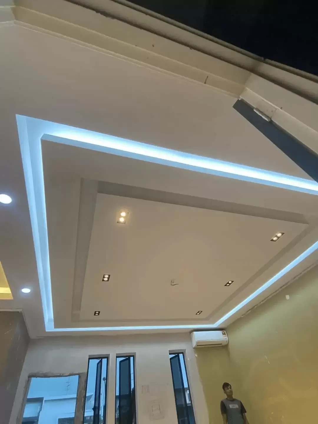 Trần thạch cao hình chữ nhật trong phong thủy