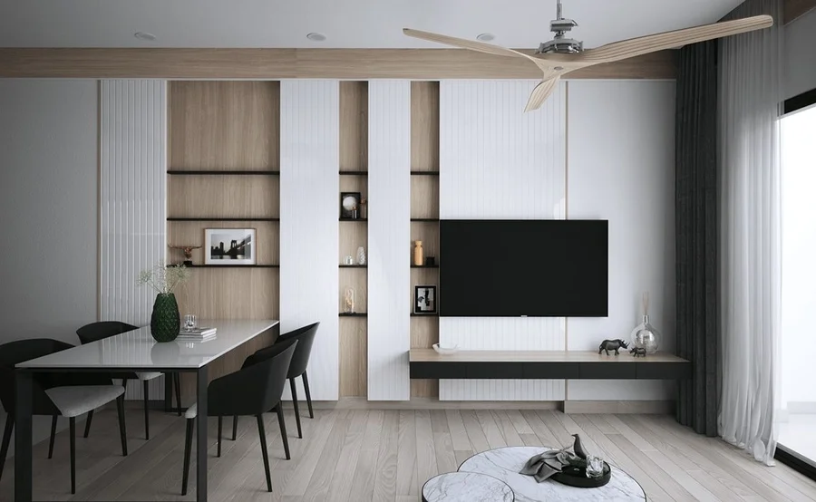 80+ mẫu trần thạch cao phòng khách hiện đại, đơn giản mà đẹp 2020 (7)