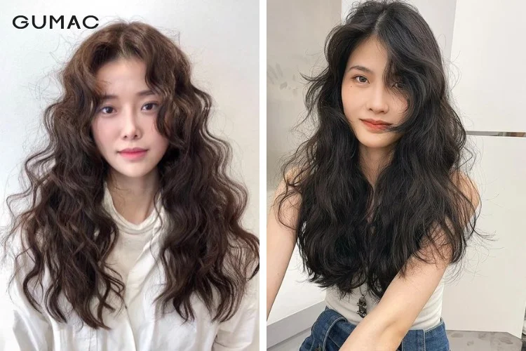 Tóc xoăn hippie nữ dài