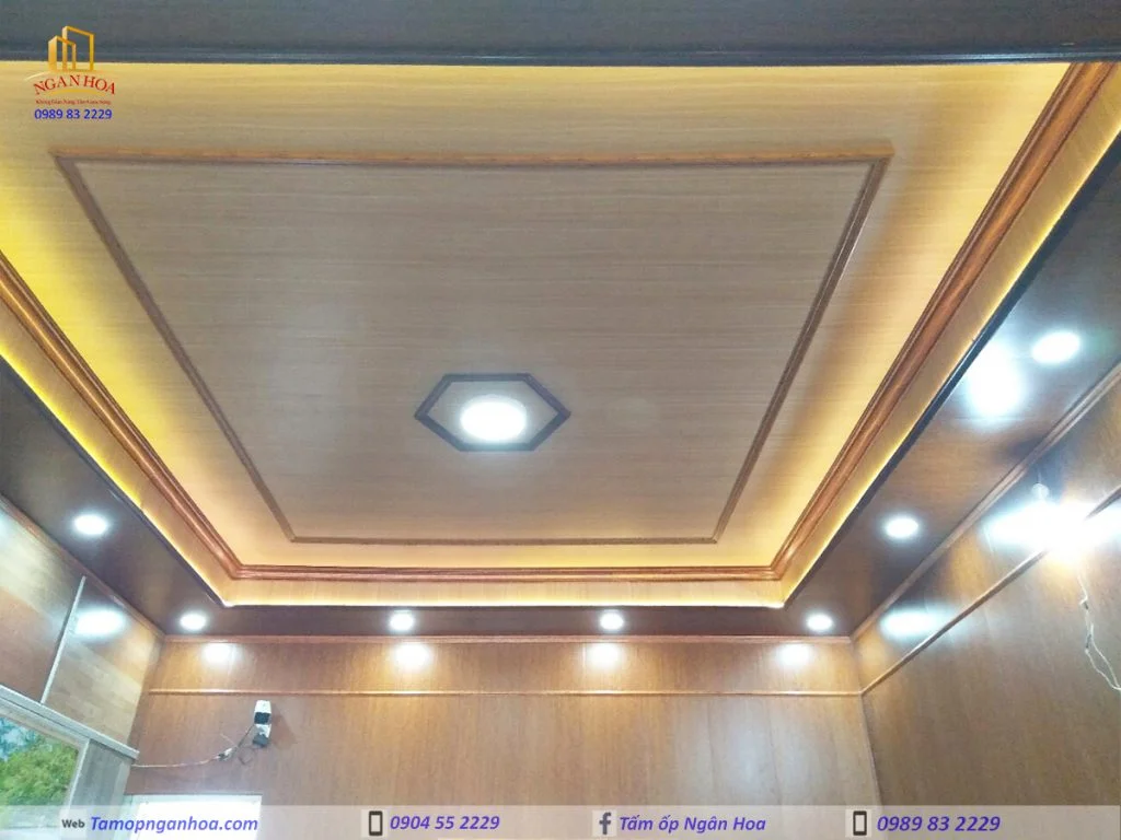 Tổng hợp mẫu trần nhựa Nano chống ẩm thi công thực tế - NHÀ MÁY SẢN XUẤT NGÂN HOA