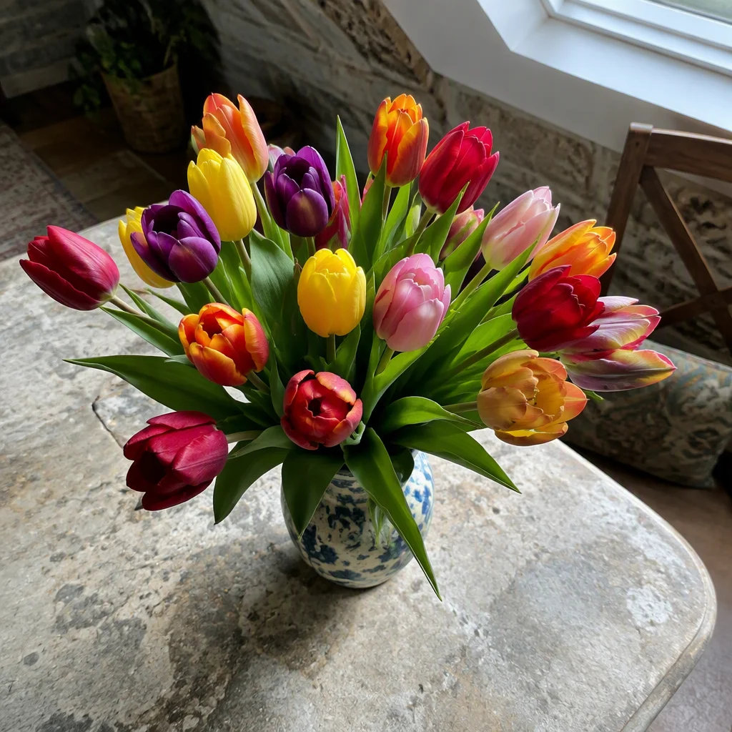 Mẫu hình nền hoa tulip thứ 39