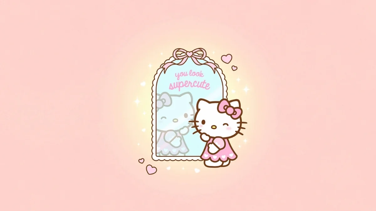 Hình nền Hello Kitty vô tri (4)