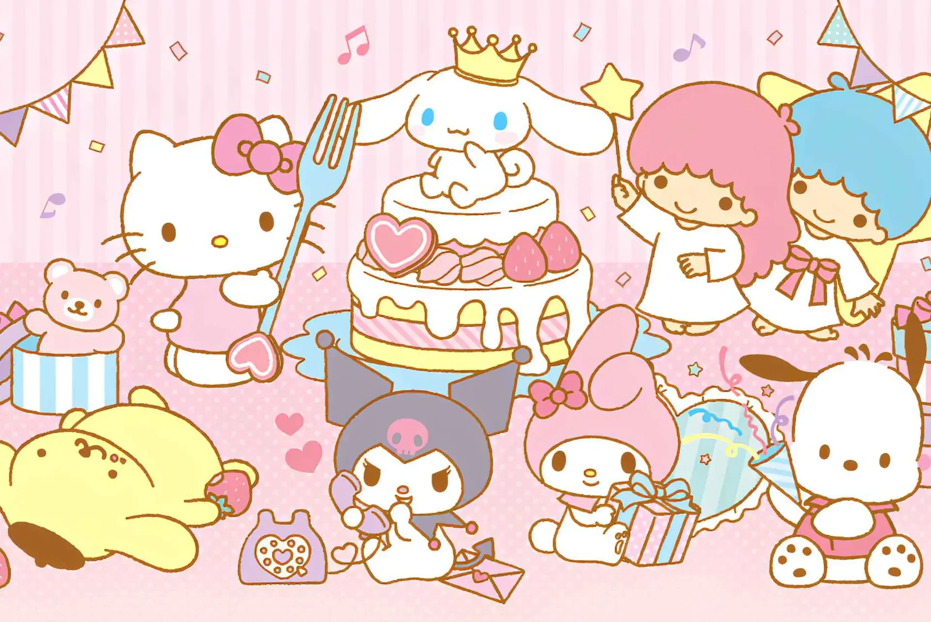 Bộ sưu tập 25+ hình nền Sanrio cute nhất dành cho máy tính
