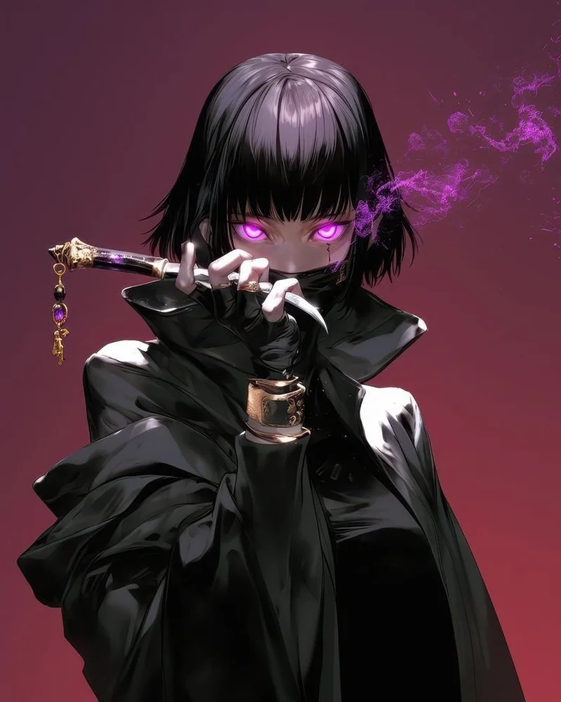 Hình ảnh anime nữ ngầu phong cách mạnh mẽ cá tính
