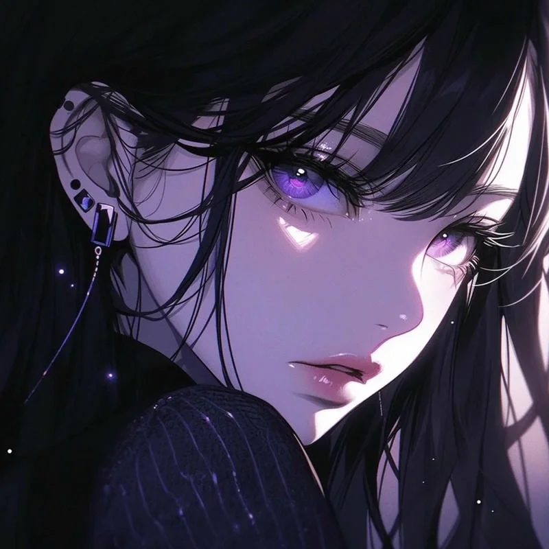 hình anime nữ bóng tối