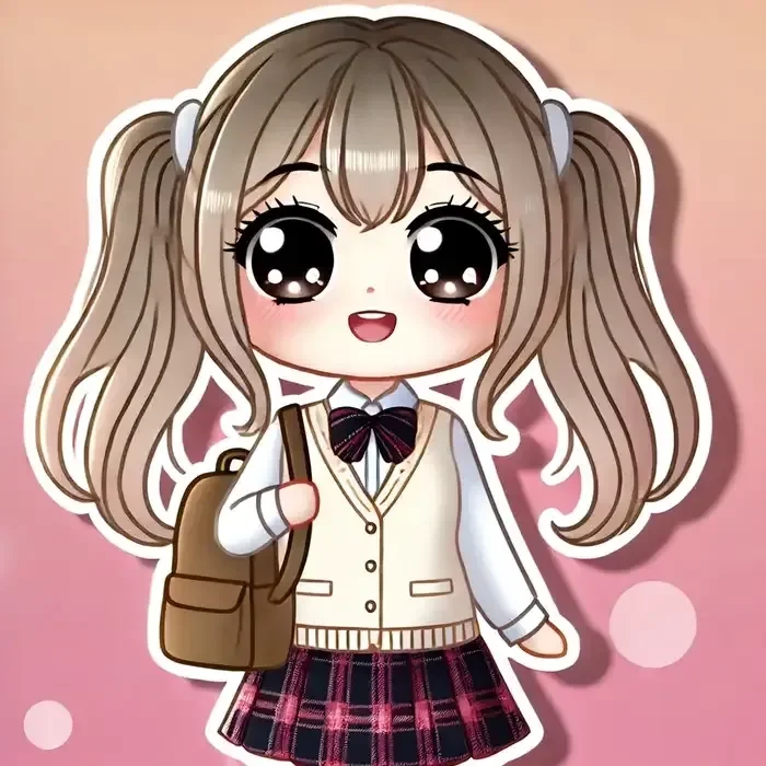Chibi nữ sinh dịu dàng tinh tế đầy thu hút