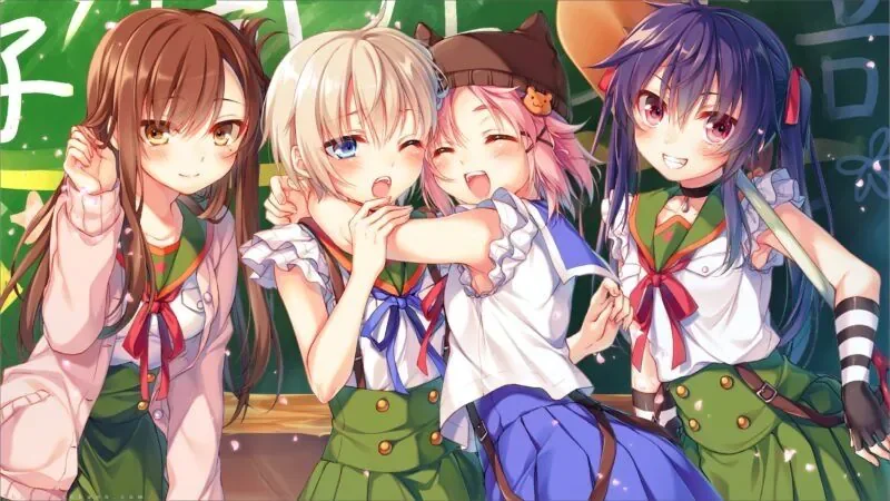 Hình ảnh học sinh dễ thương theo anime - hình 2