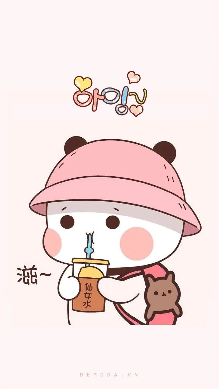 45 Hình Nền Cute Có Chữ Đáng Yêu, Chữ Hàn Quốc..