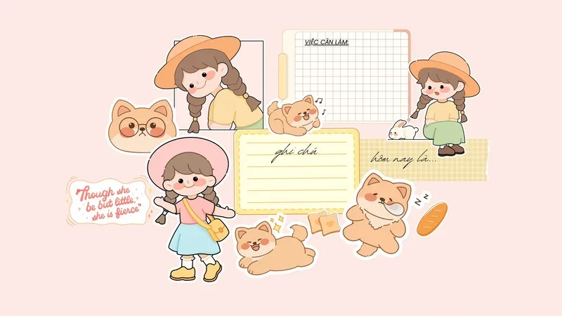 Hình nền máy tính cute, dễ thương cho PC và laptop | Canva