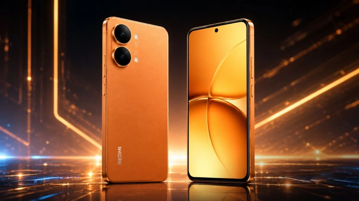 Điện thoại màu cam rực rỡ minh họa concept iPhone 17