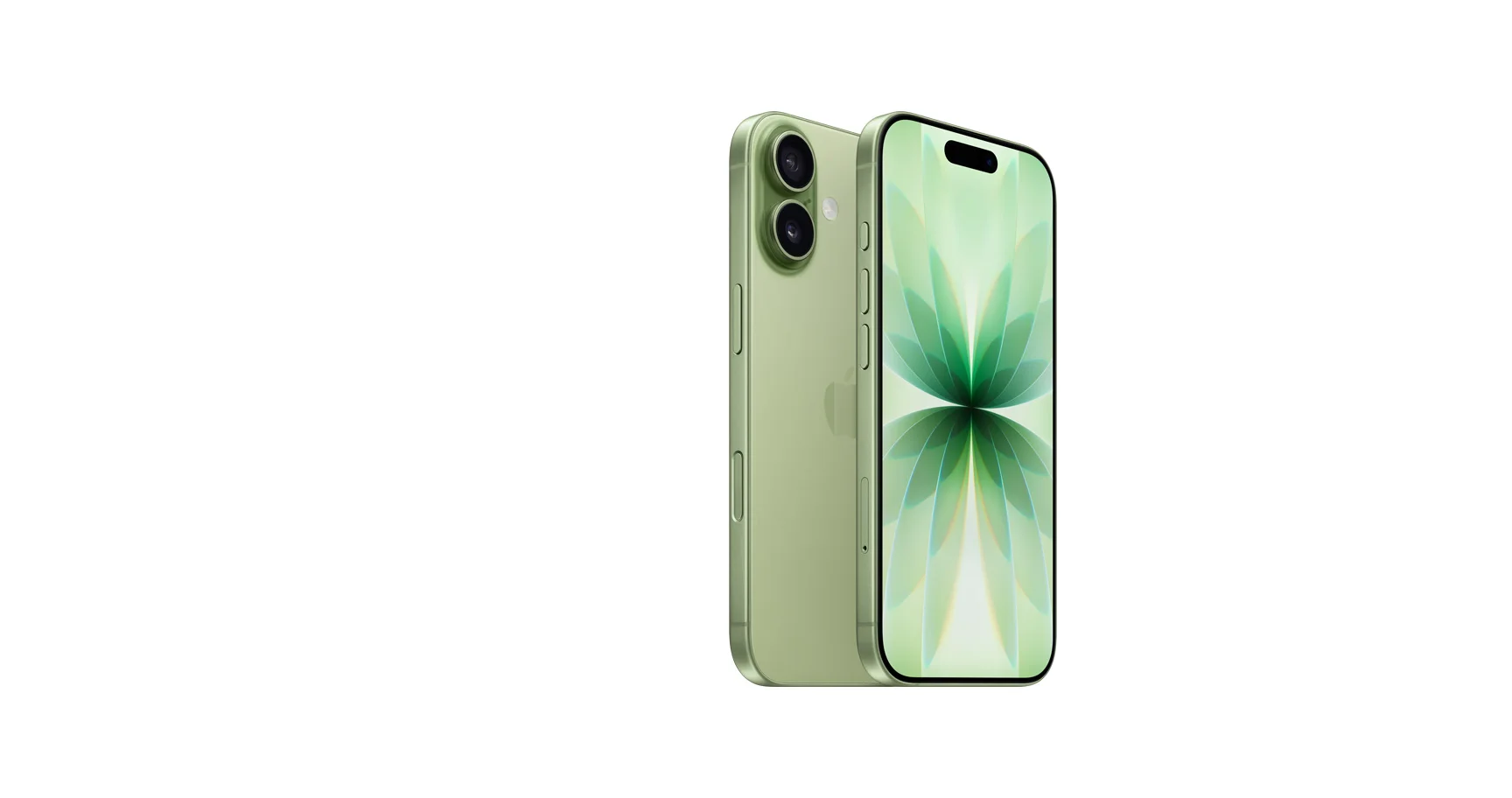 Điện thoại iPhone màu xanh lá cây nhẹ nhàng