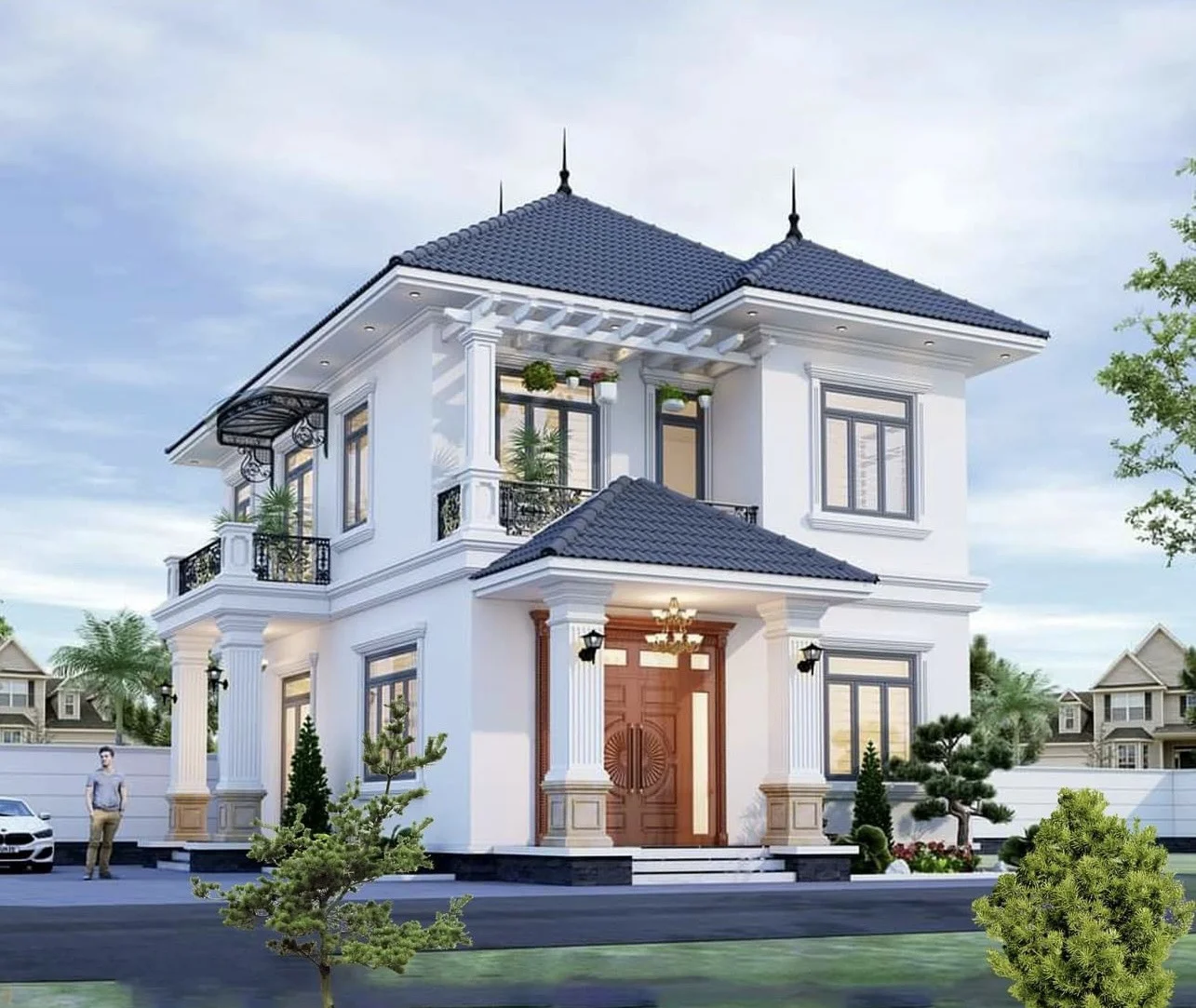 30+ mẫu nhà mái Nhật 2 tầng đẹp, vạn người mê