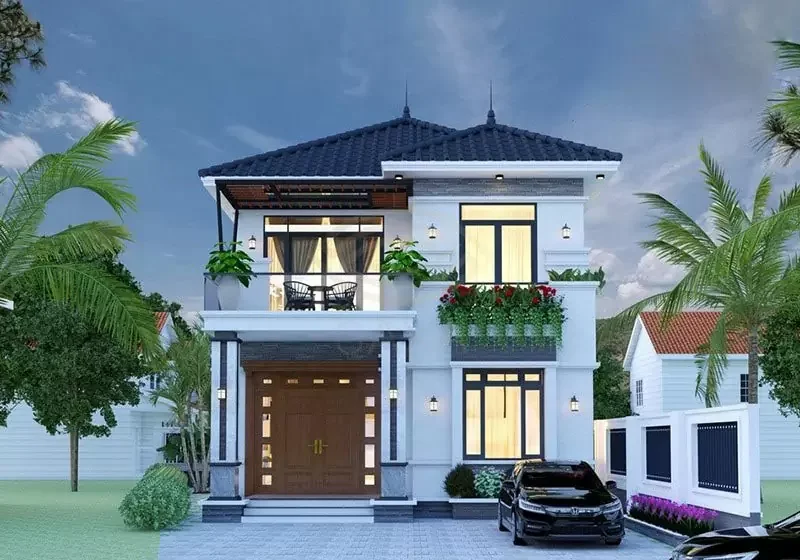 35+ mẫu nhà 2 tầng đẹp ở nông thôn tiện nghi, giá rẻ năm 2026