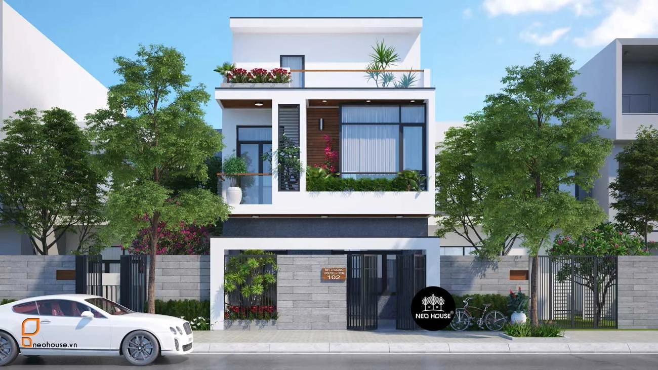 Thiết kế mẫu nhà ống 2 tầng giá rẻ đẹp hiện đại tại HCM