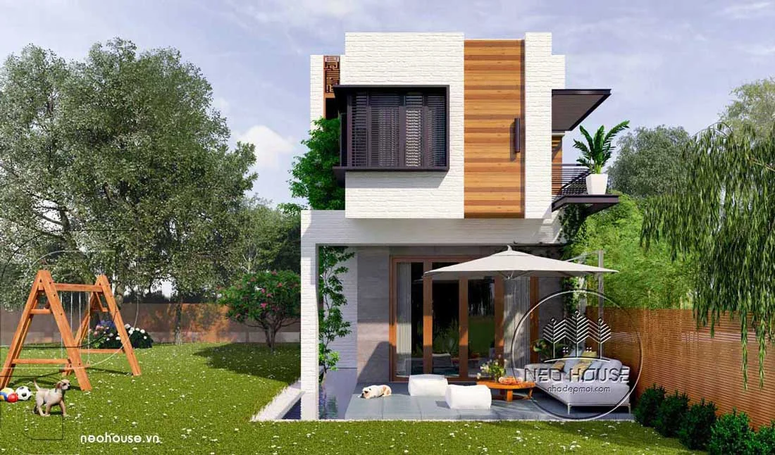 Mẫu thiết kế nhà ống 2 tầng giá rẻ hiện đại tại Đà Nẵng