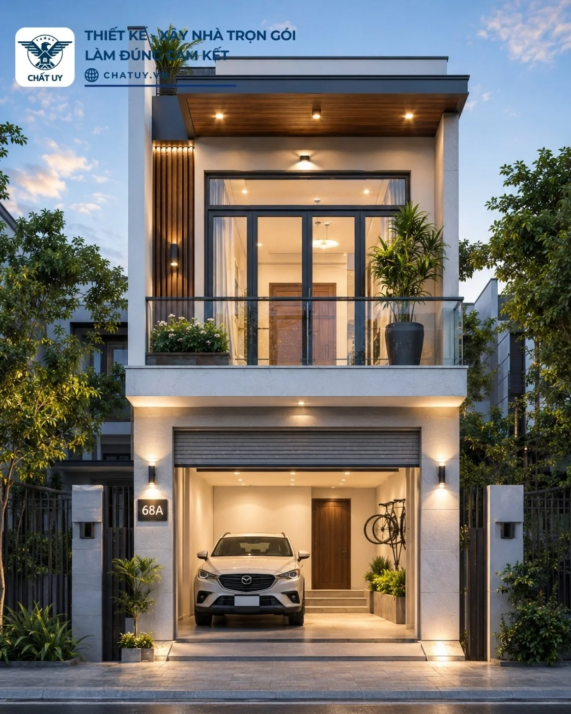 50+ Mẫu nhà ống 2 tầng đẹp, hiện đại ưa chuộng nhất 2026