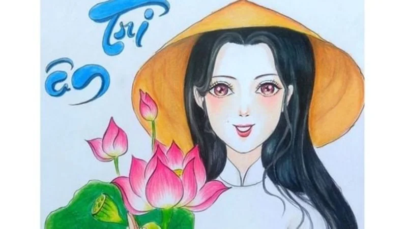 Gợi ý 50+ ý tưởng vẽ tranh 20/11 ấn tượng, độc đáo, đẹp mắt (2)