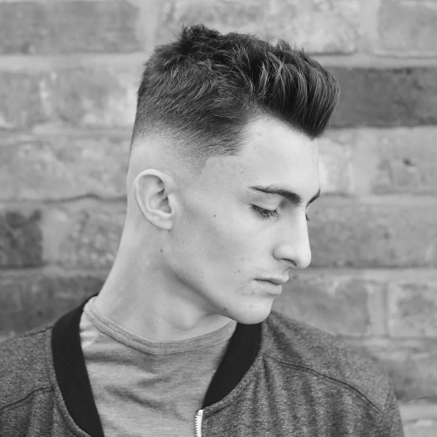 Short Haircut & Hairstyle for Man - Tall Spikey Fade