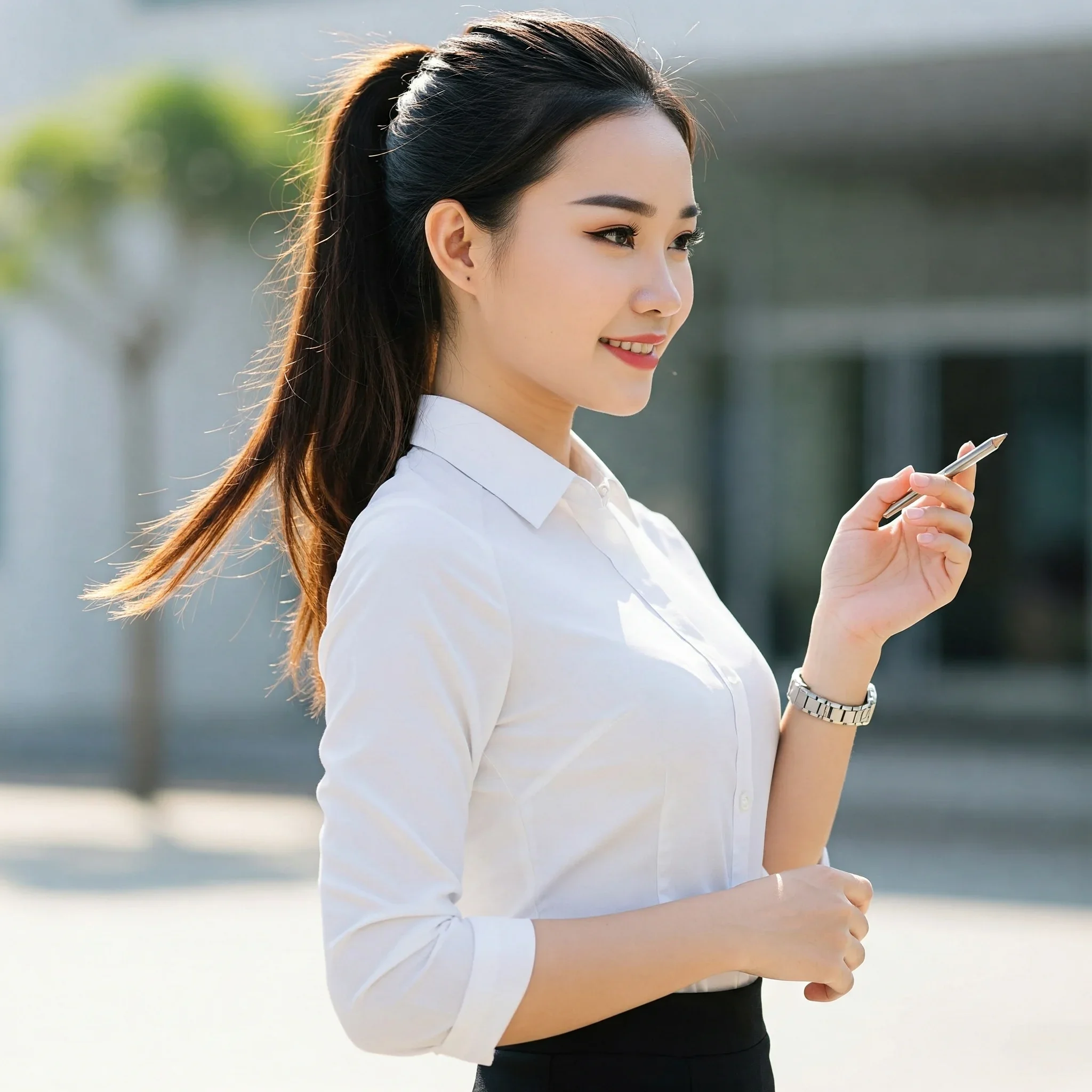 Tóc buộc cao