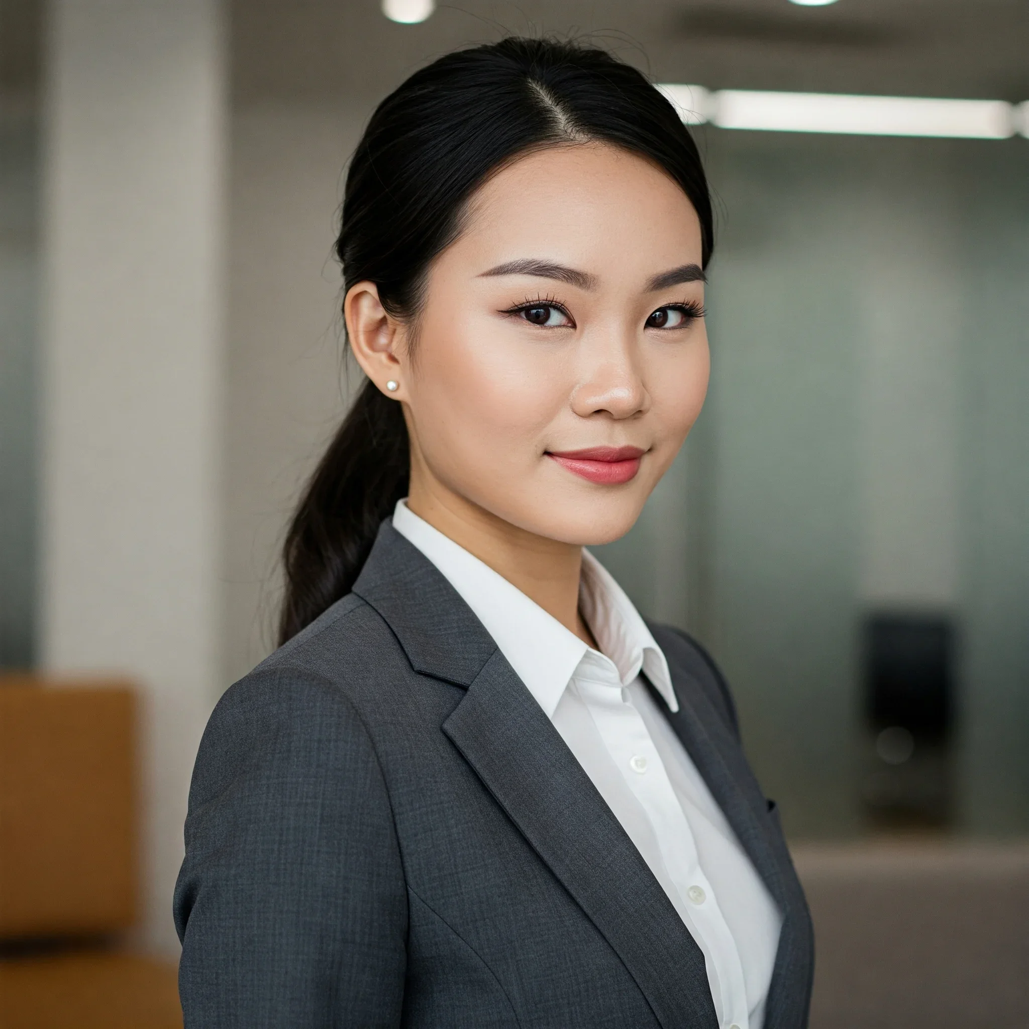 Buộc đuôi ngựa thấp