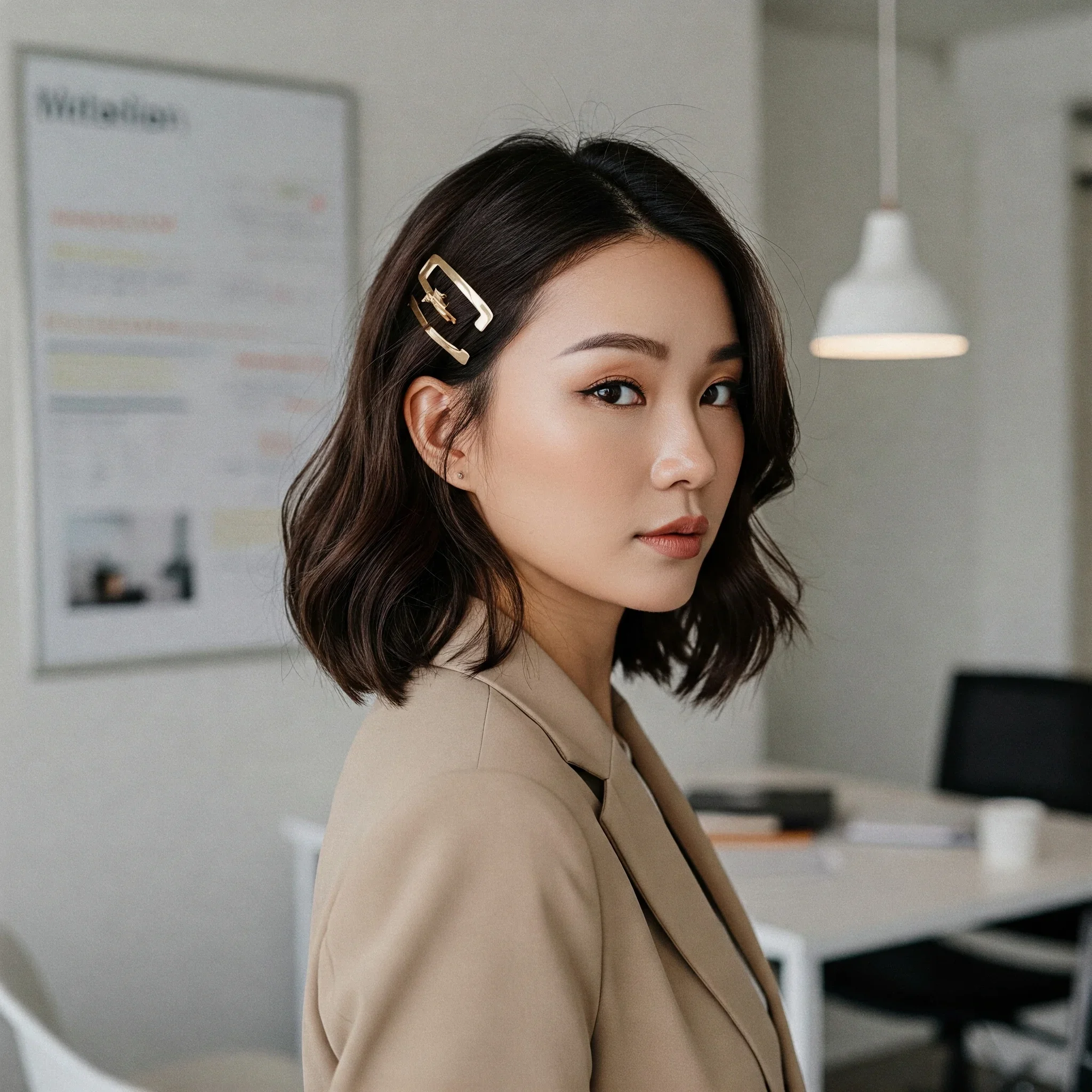 Tóc uốn xoăn nhẹ
